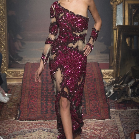 Moschino Couture Floor-Length Sequin Gown US6/IT40